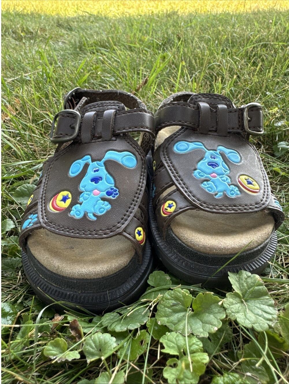 Blue’s Clues Kid's Sandals Size 6.5 Nick Jr Nickelodeon 1990s 2000s Vintage
